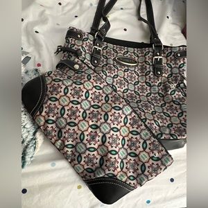 Rossetti tote with Detachable clutch